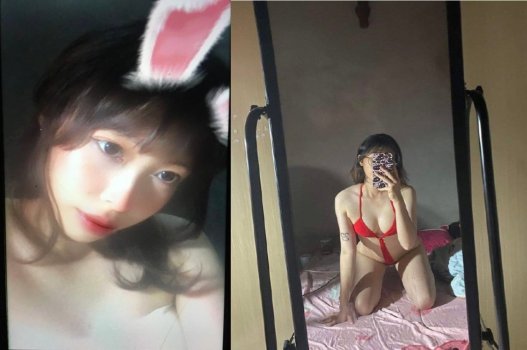 Clip sexy cô nàng xinh đẹp mê mặc đồ lót đen quyến rũ