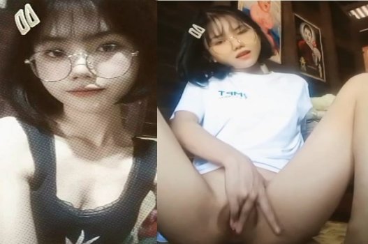 Nữ sinh tóc ngắn nhà vằng tự sướng