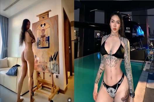 Thủy Tạ xiết kẹo với anh chàng khoẻ khoắn