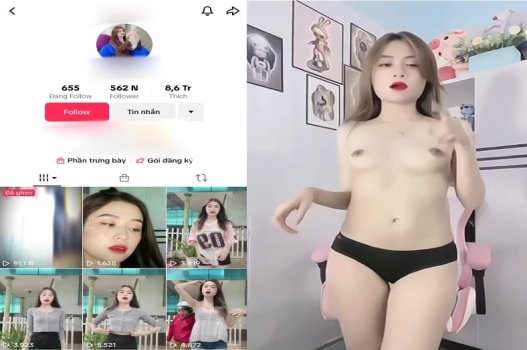 Tiktoker dáng chuẩn đầy bùng nổ